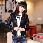 Meteshow - Chain-Trim Faux-Leather Jacket