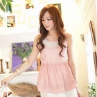 Tokyo Fashion - Beaded-Neckline Sleeveless Top