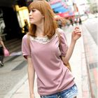 Tokyo Fashion - Lace-Neckline Top