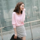 midnightCOCO - Boat-Neck Drop-Shoulder T-Shirt