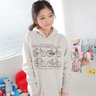 Printed Pullover with Hood