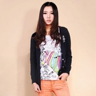 Ando Store - Button-Front Embroidered Cardigan