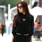 SOHO Central - Lace-Pocket Chiffon Shirt (Belt not Included)