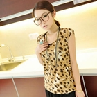 Jack Grace - Cap-Sleeve Cheetah-Print Top