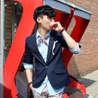 Style Engin - 3/4-Sleeve One Button Blazer