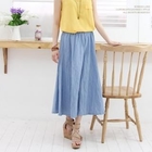 Soneed - Elastic-Waist Long Skirt