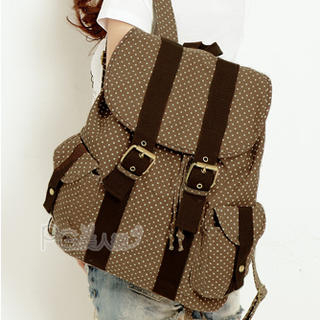 Dotted Canvas Backpack