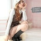 Tokyo Fashion - Chiffon-Hem Fleece Tunic