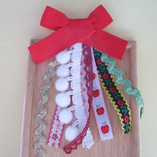 Red RibbonNecklace / Pin Red RibbonNecklace / Pin