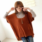 Tokyo Fashion - U-Neck Loose-Fit Knit Top