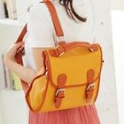 PG Beauty - 2-Way Contrast-Trim Flap Satchel 