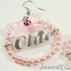Sweet & Co. - Dangling Pearl Hoop Earrings