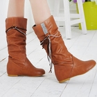Smoothie - Rhinestone Fringed Boots