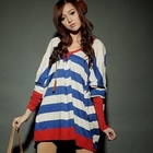 PUFFY - Cut-Out Sleeve Stripe Top