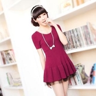 Meteshow - Mesh-Hem Knit Tunic