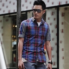 MURATI - Short-Sleeve Plaid Shirt