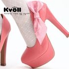 Kvoll - Bow-Accent Platform Pumps