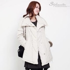Stylementor - Funnel-Neck Padded Coat