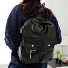 Fashion Lady - Faux-Leather Backpack
