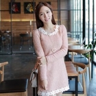 CLICK - Appliqué Sweater Dress