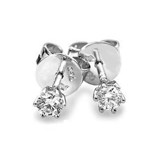 18K White Gold Diamond Earrings