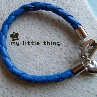 Cool Leather Bracelet in Blue Cool Leather Bracelet in Blue