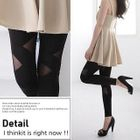D.P-Shop - Patchwork Leggings Black - One Size