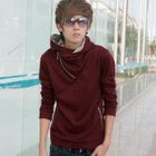 MR.ZERO - Zip-Accent Hooded Pullover