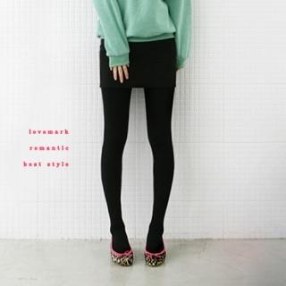 Inset Miniskirt Tights