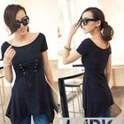 PUFFY - Drawstring Corset Short-Sleeve Tunic
