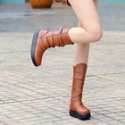 Smoothie - Buckled Strappy Platform Boots