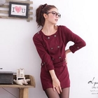 D.P-Shop - Button Detail Mini Dress