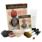 Bare Escentuals - 100% Pure BareMinerals Get Started Complexion Kit - Fair (2xFdn Spf15+Mineral Veil+Face Color+3xBrush+DVD+Brush Shampoo)