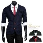 DANGOON - Pocket-Accent V-Neck Cardigan