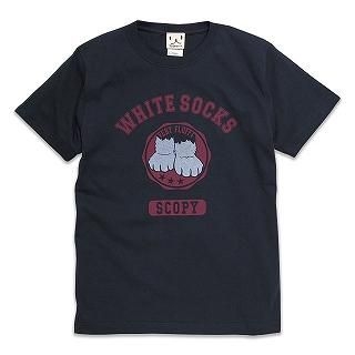 [Unisex] Short-Sleeve Print T-Shirt - WHITE SOCKS