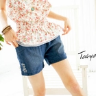 Tokyo Fashion - Drawstring Denim Shorts
