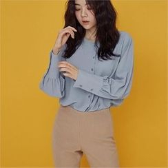 MAGJAY - Puff-Sleeve Blouse with Sash MAGJAY - Puff-Sleeve Blouse with Sash