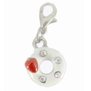 White Donut Charm White Donut Charm