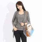 LORIKEET - Inset Cardigan Scoopneck Top