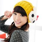 59 Seconds - Rabbit-Accent Pompom Beanie