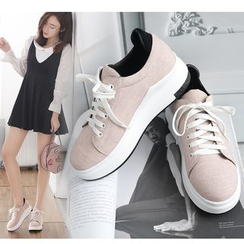 Freesia - Platform Lace Up Sneakers Freesia - Platform Lace Up Sneakers