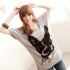 Tokyo Fashion - Short-Sleeve Dog-Print T-Shirt