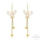 Cuteberry - Jeweled Butterfly Drops Earrings