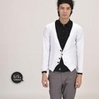 INTHING - Contrast-Trim Cropped Cardigan