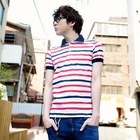 SLIM&FIT - Stripe Polo Shirt