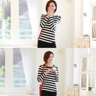 PAPA JEANS - Round Neck Stripe T-Shirt
