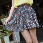 CLICK - Elastic-Waist Print Skirt
