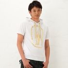 BLACK ASUKA - Short-Sleeve Print Hooded Pullover