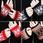 Peeps - Patterned Fingerless Mittens
