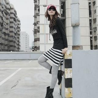 Inset Stripe Skirt Leggings Inset Stripe Skirt Leggings